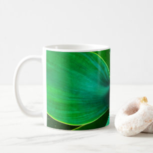 Ceramic mug with agave plant design