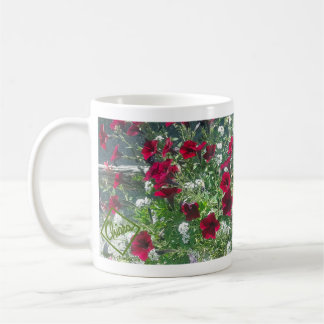 Ceramic mug with Petunias