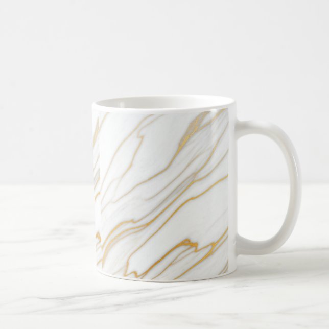 Ceramic Mug with Tile Pattern Design - Stylish and (Right)