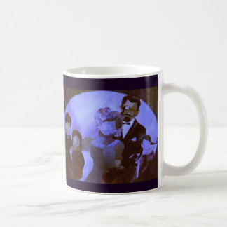Ceramic Mug with Violet Fine Art: Family Portrait