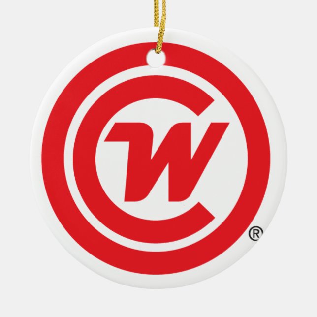Ceramic Ornament - CLUBWAKA Logo Icon (Front)