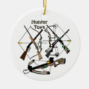 Ceramic Ornament, hunting, weapons, hunter gifts, Ceramic Ornament