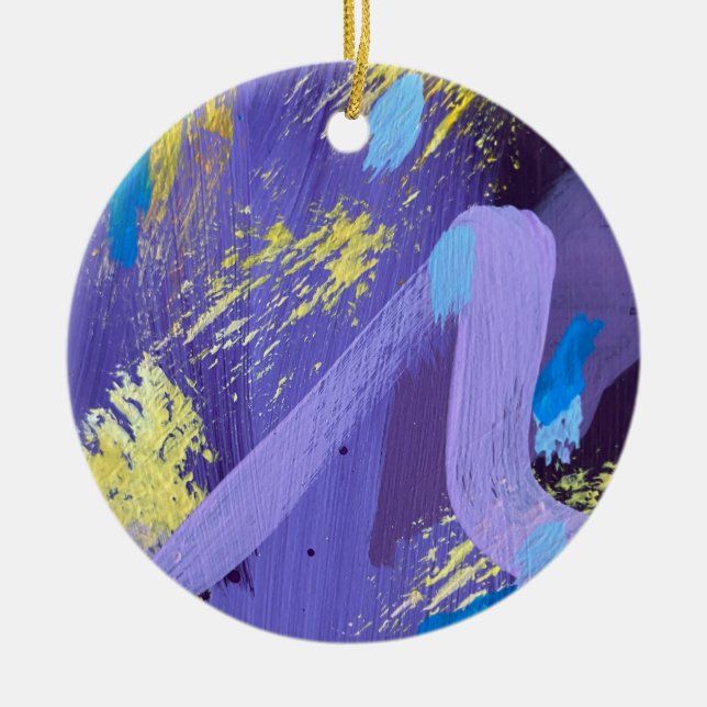Ceramic Ornament in Sparkler Design (Front)