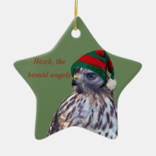 Ceramic Ornament w/ hawk