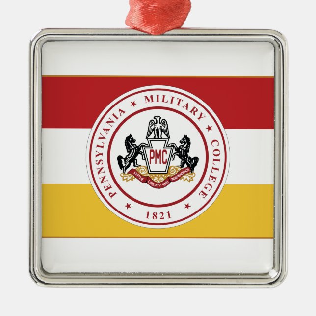 * Ceramic Ornament w/PMC Flag logo (Front)