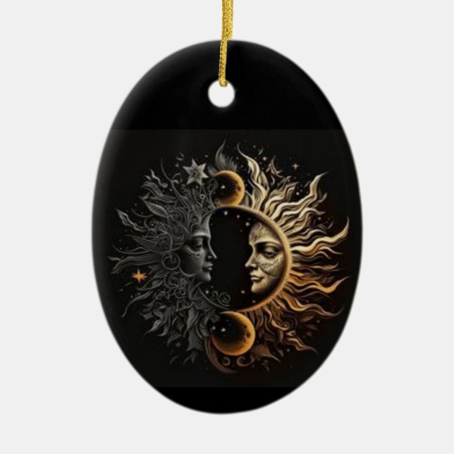 Ceramic Oval Ornament (Front)