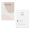 CERAMIC PEACH PINK BLUSH WAVE STUD EARRING DISPLAY