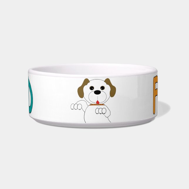 Ceramic Pet Bowl for you and your Dog! (Front)