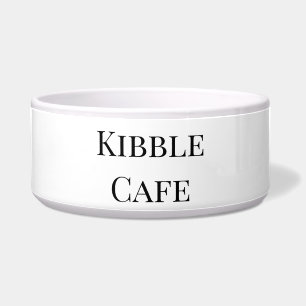 Ceramic Pet Bowl Kibble Cafe 