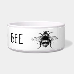 Ceramic Pet Bowl - Queen Bee Water Bowl