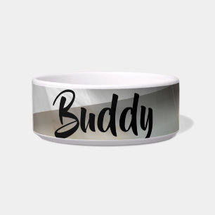 Ceramic Pet Bowl Trend Abstract Sandy Tornado Beig