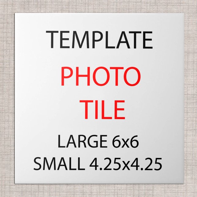 Ceramic Photo Tile Template / Custom sizes (Creator Uploaded)