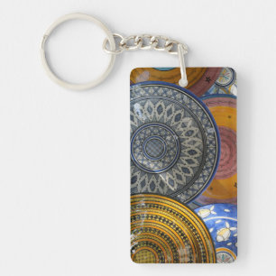 Ceramic Plates Key Ring