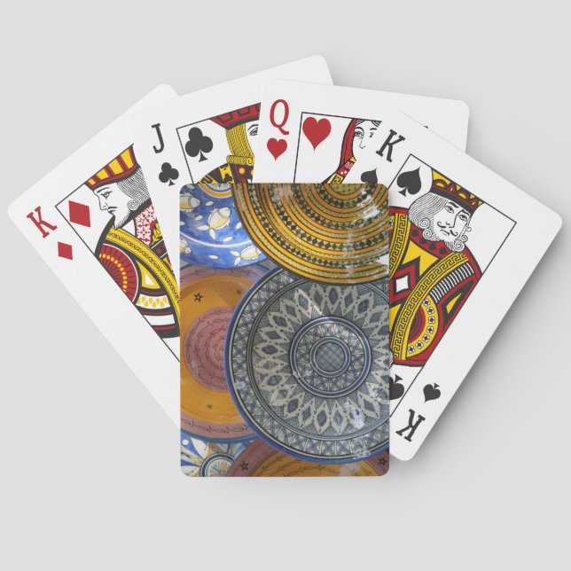 Ceramic Plates Playing Cards (Back)