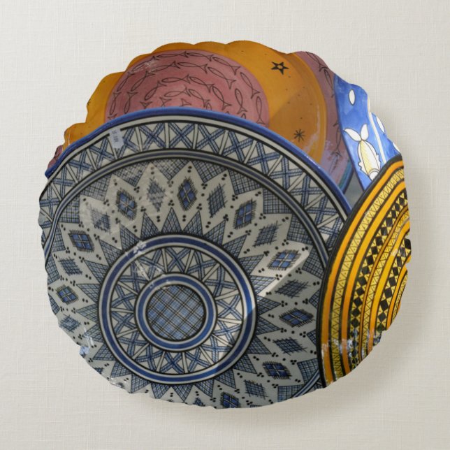 Ceramic Plates Round Cushion (Front)
