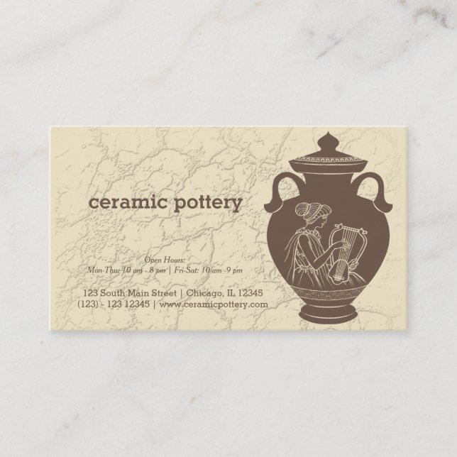 Ceramic Pottery Business Card (Front)