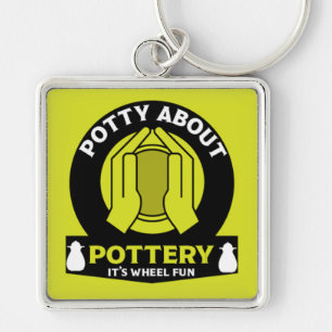Ceramic Pottery Maker Key Ring