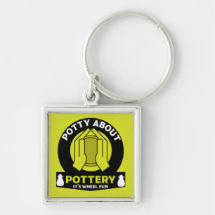 Ceramic Pottery Maker Key Ring