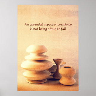 Ceramic Pottery Still Life I - Light and Shadow Poster