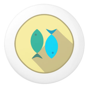 Ceramic Pull, Coastal Living Design, Fish Ceramic Knob