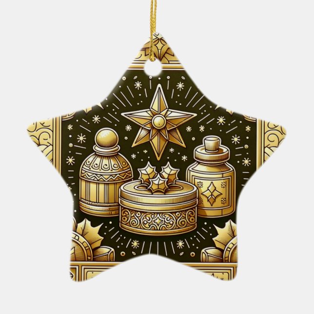 Ceramic Star Ornament (Front)