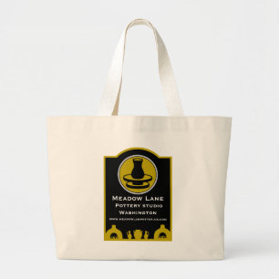 Ceramic Studio Potter Business Promotion Large Tote Bag