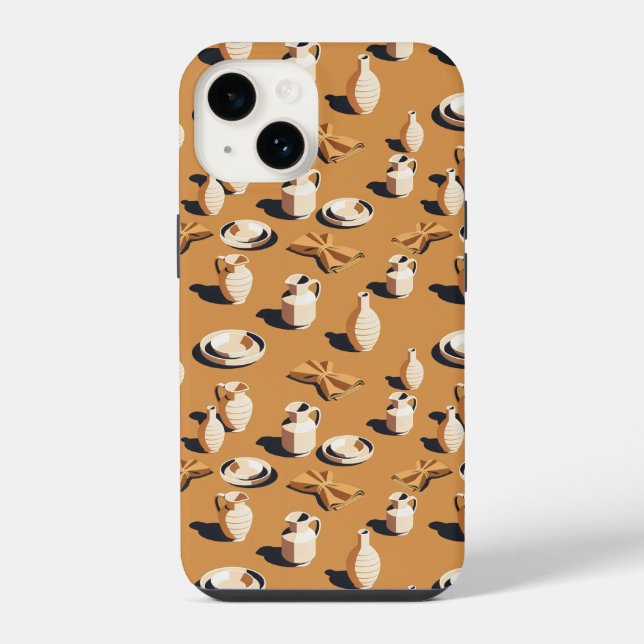 ceramic tableware and vessels iPhone case (Back)