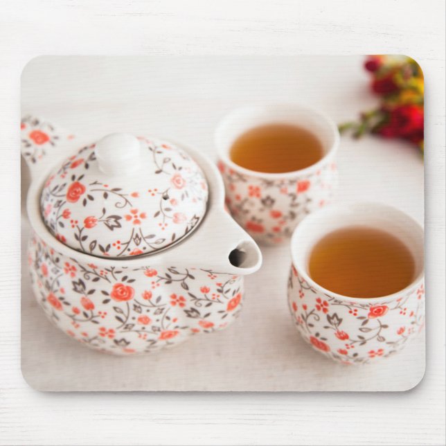 Ceramic Tea Set Mouse Pad (Front)