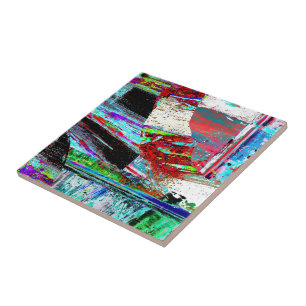 Ceramic Tie – Neon Pulse Tile