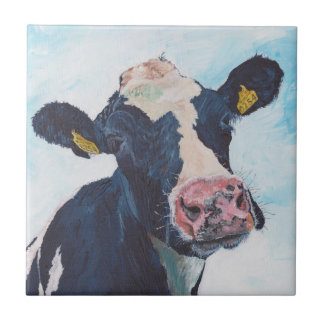 Ceramic Tile - 0254 Irish Friesian Cow