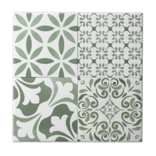 Ceramic Tile - 4 in 1 Sage
