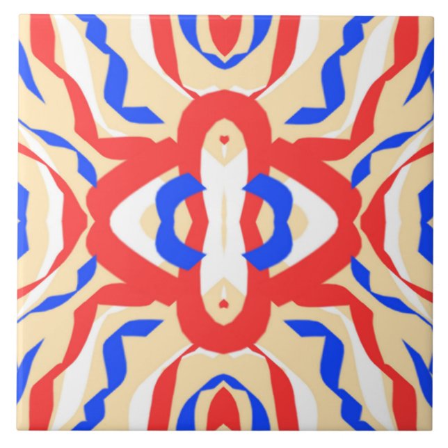 Ceramic Tile, A beautiful classic colourful design Tile (Front)