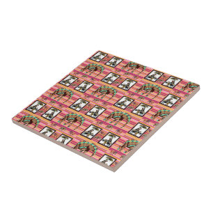Ceramic Tile African Women Elephants