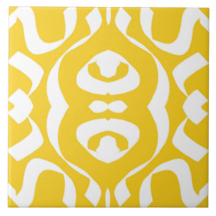 Ceramic Tile, An elegant yellow & white design  Ceramic Tile