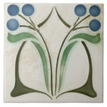 Ceramic Tile - Antique Art Nouveau<br><div class="desc">Antique art nouveau tile suitable for walls & fire surrounds.</div>