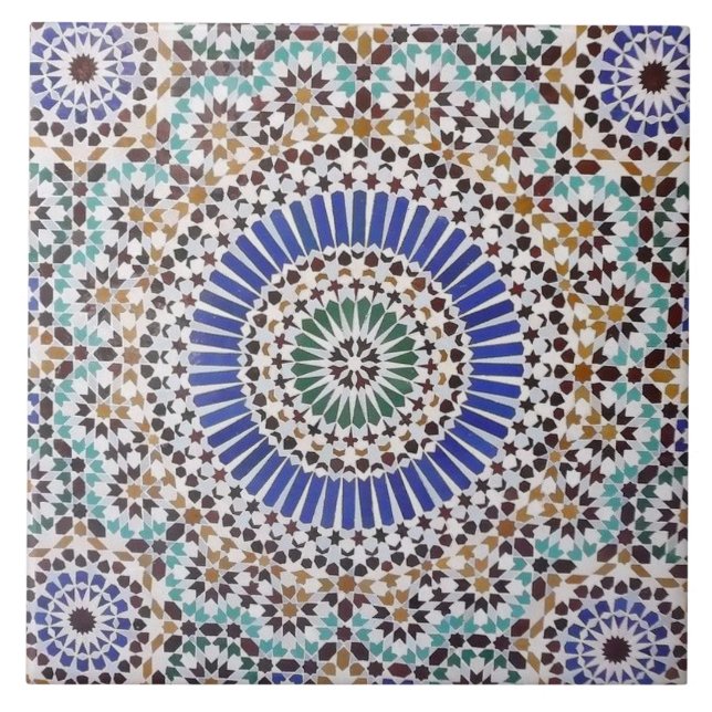 Ceramic Tile - Antique Moroccan Style (Front)