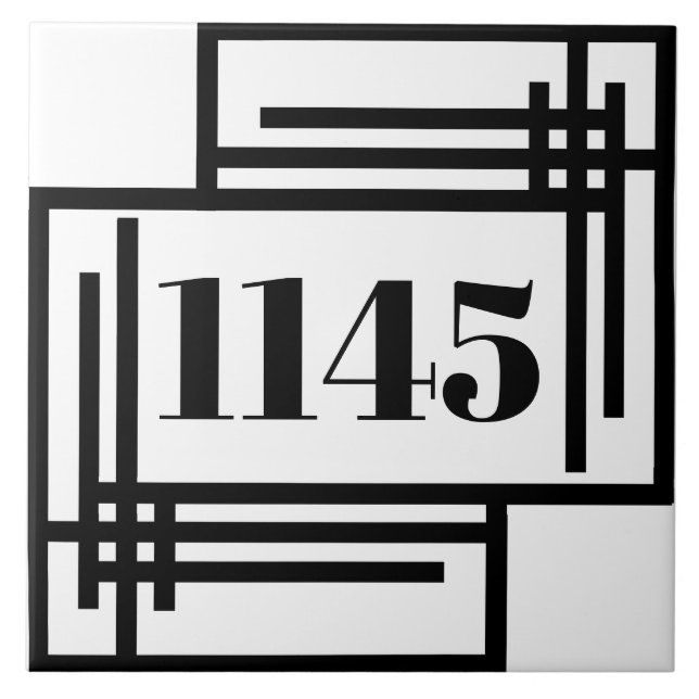 Ceramic Tile - Art Deco House/Apartment Number 2 (Front)