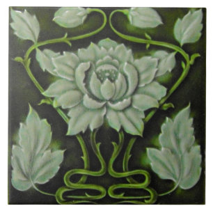 Ceramic Tile -  Art Nouveau Artichoke