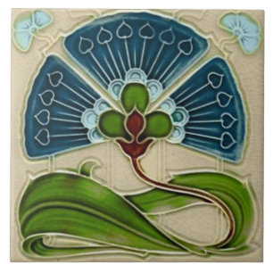 Ceramic Tile - Art Nouveau Decorative