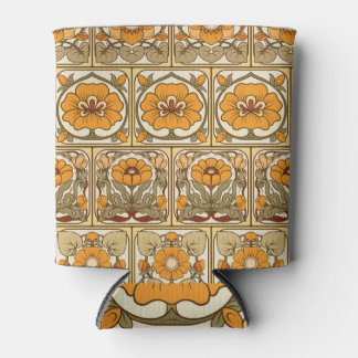 Ceramic Tile: Art Nouveau Style. Can Cooler
