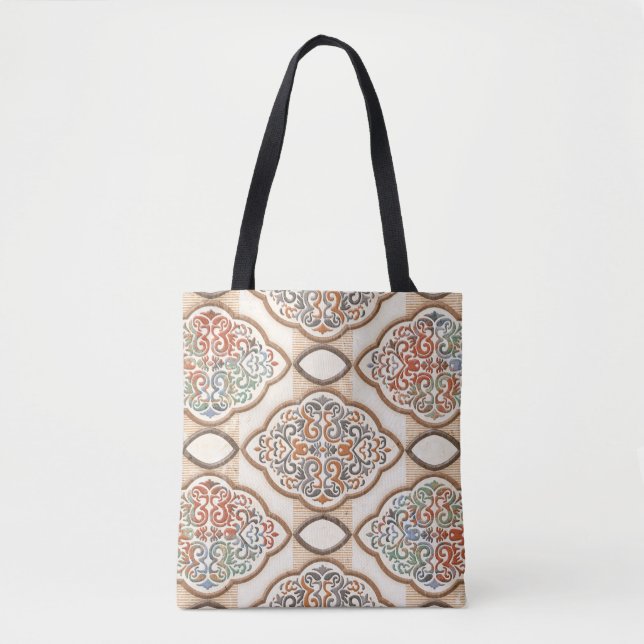 Ceramic Tile: Artistic Wall Decor Tote Bag (Front)