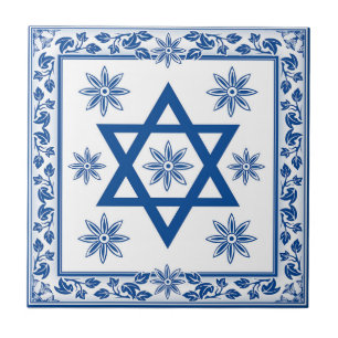 Ceramic Tile, Azulejo in Portuguese and Jewish Ceramic Tile