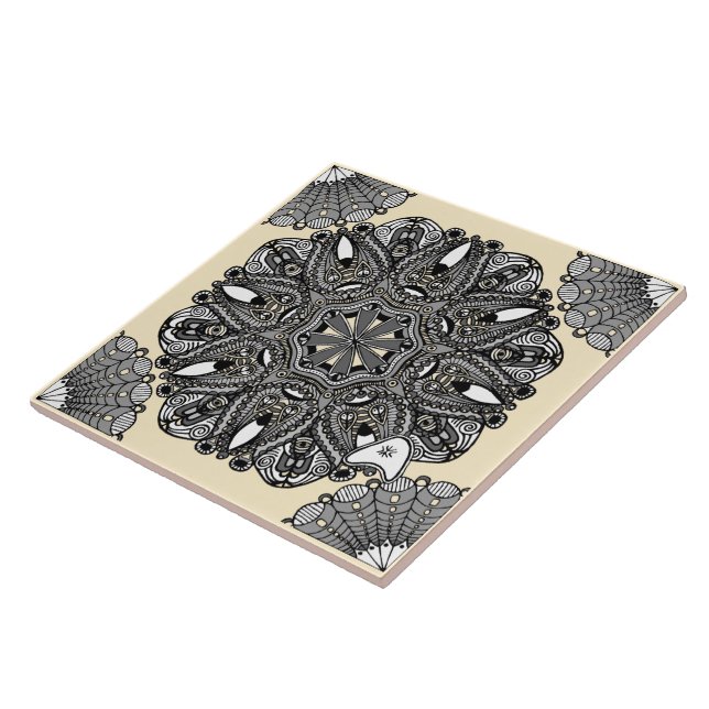 Ceramic Tile Beige A "The Touch Of Infinity" (Side)