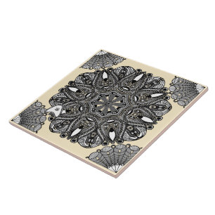 Ceramic Tile Beige B "The Touch Of Infinity"