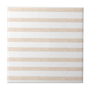 Ceramic Tile  Beige Stripe 