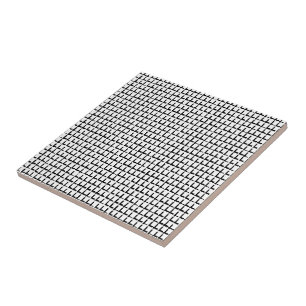Ceramic Tile Black and White Squares