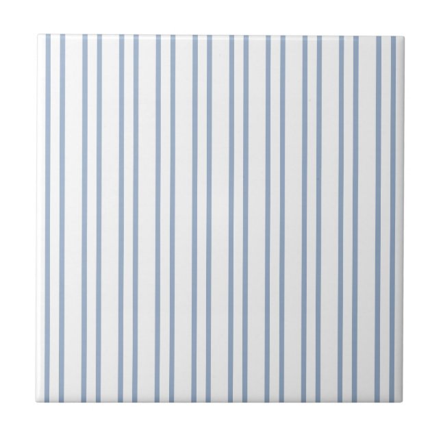 Ceramic Tile Blue Stripe  (Front)