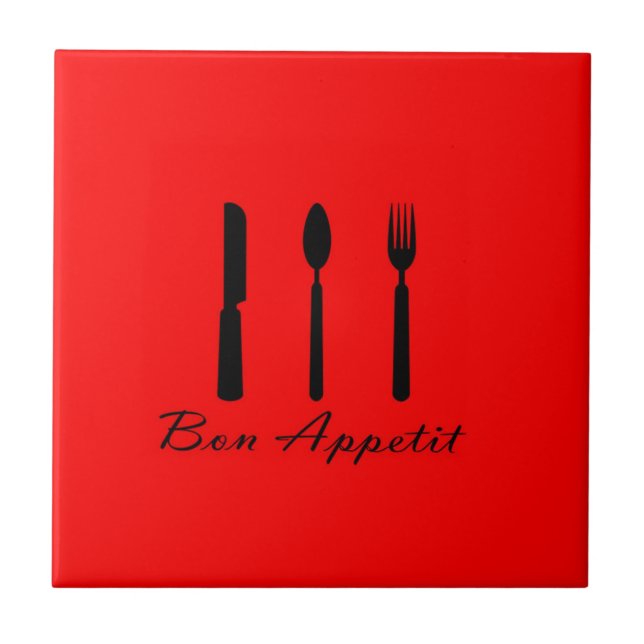 Ceramic Tile - Bon Appetit (Front)