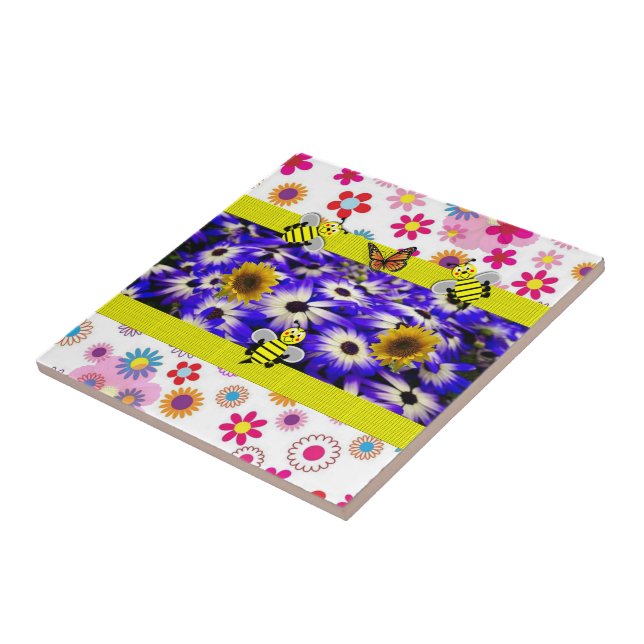 Ceramic Tile Bumblebee (Side)