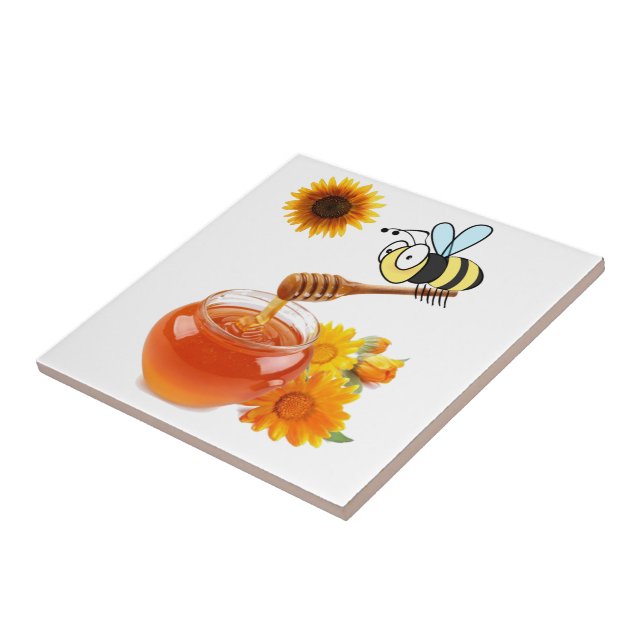 Ceramic Tile Bumblebee Honey (Side)